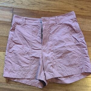 Columbia Dusty Pink High Waist Cotton Shorts 10